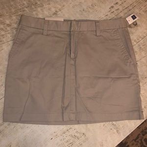 Khaki mini skirt from GAP